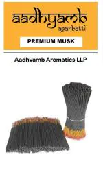 AADHYAMB Agarbatti MUSK Agarbatti sticks | Premium Incence sticks| Agarbatti For Puja| 500G