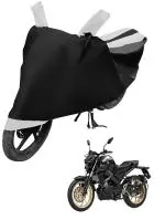Auto Hub Bike Cover for Yamaha MT 15 , Dustproof UV Protection water resistant Custom Fit Cover-(Black-White )