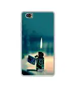 Casotec Cigrate Lighter DesignPrinted Silicon Soft TPU Back Case Cover for Lava V2s