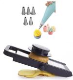 Urban Buy Multicolor Steel Nozzle And Slicer Kitchen Tool Set 7 pc
