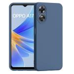 Rakulo Liquid Silicone Flexible with Camera Protection Soft Back Cover Case Oppo A17 (Blue)