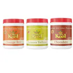Mr.Kool Food Color Powder- Orange Red, Lemon Yellow and Chocolate 20gm. Pack of 3 Combo.