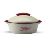 MILTON Crisp 2500 Insulated Inner Steel Casserole, 2.4 litres, Pink | BPA Free | Food Grade | Easy to Carry | Easy to Store | Ideal for Chapatti | Roti | Curd Maker
