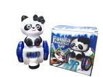 MIMY 360 Degree Rotating Musical Dancing Panda Balance car Activity Play Center Toy with Flashing Lights and Bump and go Action for Kids Early Learning and Educational (Plastic,Multi Color,Pack of 1)