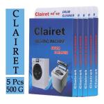 CLAIRET New Washing Machine Cleaner Powder 100 GM Descaling Powder For Tub & Drum Suitable For Top Load & Front Load Washing Machine Pack Of 5