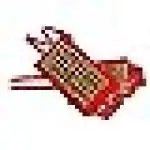 Ghungroo World Brass Ghungroo 5 Line Ankle Bells Velvet Pad for Classical Bharatanatyam Dance with Adjustable Strap - (Red Velvet 2 CM)