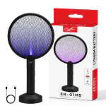 2 in 1 UV-Light C-type Rechargeable Mosquito Racket Bat with Base Stand