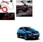 Kozdiko Red Color 12V Cold Light Car Socket Strip Neon Lamp for Tata Nexon