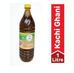AGRU 100% Pure & Organic Kachichi Ghani Mustard Oil - 1 Litre x 2 Nos.