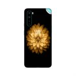 GADGETSWRAP Printed Vinyl Skin Sticker for Oneplus Nord - Golden Lotus Flower
