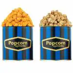 Popcorn & Company Festive Gift Combo Pack of 2 Tins (Caramel Krisp - 130 g & Cheesy Sriracha Popcorn - 90 g) - 220 g