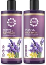 Purple Naturals Lavender & Ylang Ylang soothing, hydrating & natural pH Balancing Body Wash (2 x 210 ml)