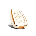 TPU Key Cover Compatible with TATA Altroz Gravitas Harrier Nexon Tigor BS6- (White)