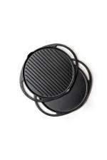 Meyer Black Cast Iron Tawa for Dosa Grill and Griddle Pan 30cm