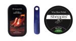 Sheppits Premium Shoe Shiner, Shoe Polish (Black) & Shoe Horn (Navy Blue) Combo | Shoe Care Kit