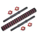 Artino Dumbbell Rods with Connectors (24mm Diameter) |Barbell Rods Weight Lifting Strength Training & Exercise Fitness, Equipment for Home Gym Workout