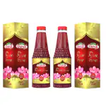 Jai Guruji Natural Rose Syrup Sharbat Each 750ml (Pack of 2)