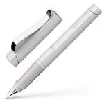 Schneider Base Fountain Pen, Medium Tip, Blue Ink, Taupe Barrel, 1 Each (160212)