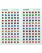 SUNAINA Round Shaped Stick On Forehead Bindi 7 mm