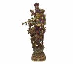 Kartique Home Decor Brass Krishna Idol (30 Inch)