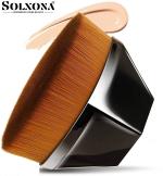 Solxona Foundation Makeup Brush | Hexagon Face Flat Top, Petal-Shaped Base Makeup Brush (Pack of 1)