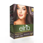 Elina Henna Based Hair Color Powder | Hair Color for Men & Women | Full Coverage of Grey Hair | Long Lasting | No Ammonia & No Barium | Pack of 6 (10g Each) (Dark Brown)