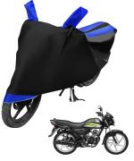 Auto Hub Bike Cover for CD 110 Dream , Dustproof UV Protection water resistant Custom Fit Cover-(Black-Blue)