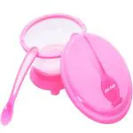 1st Step Friendly Feeding Bowl With Spoon- Pink