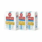 Agnesi Pasta Penne 500g + Fusilli 500g + Chifferi 500g, Pack of 1 Each, Product of Italy