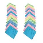 Chinmay Kids Baby's Cotton Cloth Diapers/Langot Washable and Reusable Nappies (Multicolour, 0-6 Months) (Style 3, Pack of 24)