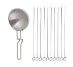 First Front Aluminium Tadka Pan With Stainles Steel Sikhe Set and (Multicolour, Pack of 2)