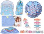 Kwitchy Newborn Baby Gift Combo of Sleeping Essential Bedding with Clothing Set (0-6 Months)
