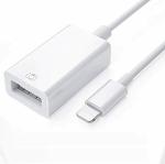 ACCU CABLE Compatible with iPad iPhone, OTG Cable, White (OTG Adapter)