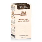 QuikHenna Derma Organic Gel Long Hair Color Light Brown 5N 165g
