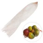 Aumni Crafts Packing Net Poly Mesh Pouches (Pack of 100) Expandable Size 42x15 CM Orange For Fruits Vegetables Toys Multipurpose (M1)