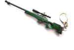 Blue Aura Fashionsta Multicolor, Green, Black Metal Pubg Awm With 8X Scope Sniper For All Pubg Fans Key Chain (Pack Of 20)