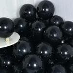 SPECIALYOU.IN Pack of 50 Vibrant & Retro Black Balloons 12 Inch Latex Balloons with Shiny Surface for Birthday | Baby Shower Party Decoration In Combo (Black)