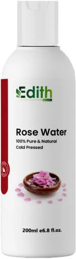 Edith Naturals Rose Water facial toner & mist for Men & Women Men & Women (200 ml)