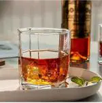 Okechuku Octagon Rocks Glass With Lead-Free Crystal For Wine Vodka (1 Pc.) Scokch Glass Whisky Glass (250 ml, Glass, Clear)