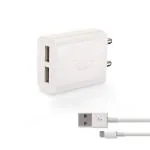 Syska 2.4A Multiport Charger (White)