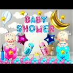 SV Traders Baby Shower Decoration Special Combo Kit Of 63 Pcs