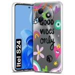 Fashionury Soft Silicone Designer Printed Full Protection Printed Back Case Cover for Itel S24 -D3140