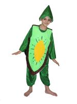 Kaku Fancy Dresses Kiwi Fruits Costume -Green, 10-12 Years, for Boys & Girls