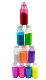 Bright bloom Multicolor Marble Rangoli Colors Multicolored Rangoli Pooja Set, 100 G Each (Pack Of 10)