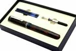 Ledos Brown Ebonite Handmade Fountain Pen with Flex Nib