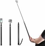 D & Y - Careflection - 116 inch/3m Invisible Selfie Stick for Insta360 ONE X2/R, Carbon Fiber Extension Rod, 5 Section Adjustable Length, for Insta360 / Gopro/DJI/Sony/Canon Sports Camera and Mobile Phone (116 inch)