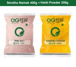 Goshudh Haldi Powder 250gm & Sendha Namak 400gm Combo Pack 650g