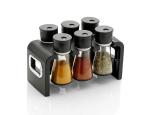 AMPHIL 6 Pc Multipurpose Spice Rack Spice Containers for Storage Plastic Stackable and Space Savvy Dining Table Spice Rack for Kitchen (Spice Rack)