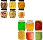 Verphx Clear Glass Spice Set - 355 Ml, 255 Ml (Pack Of 12)