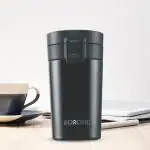 Borosil Coffeemate Insulated Mug, Vacuum Insulated Travel Coffee Mug with Lid, 8 Hours Hot and 14 Hours Cold, 380 ml